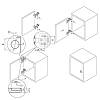 Петля Clip-On, 105°, внутренняя, с доводчиком, никель, 3D Muller Profi Line, фото - фото №5 - small