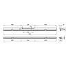 Врезной проф.-ручка Ferro Fiori M 0023.1, L = 3000 мм, латунь браш, недорого - фото №3 - small