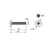 Ручка Ferro Fiori M 0091.192  беж Soft-touch, в Украине - фото №4 - small