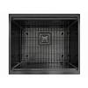 Мийка нерж. Quadro Center 54 Celldecor Nano Graphite (мпс) Fabiano - small