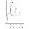 Петля Clip-on, 165°, Sensys 8657i, накладная, трансформер, с доводч., никель (9099540) Hettich, цена - фото №6 - small