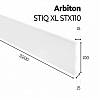 Плінтус Arbiton - STIQ XL Білий STX110 2200х100х15мм, купити - фото №2 - small