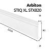 Плинтус Arbiton - STIQ XL Белый STX820 2200х80х14мм, недорого - фото №3 - small