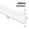 Плинтус Arbiton - FORTINO Белый 40 2200х80х16мм, недорого - фото №3 - small
