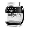 Кавоварка еспресо з EGF03BLMEU вбудованою кавомолкою чорний матовий Smeg (50'S RETRO STYLE), в Украине - фото №4 - small
