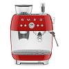 Кавоварка еспресо з EGF03RDEU вбудованою кавомолкою червоний Smeg (50'S RETRO STYLE) - small