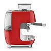 Кавоварка еспресо з EGF03RDEU вбудованою кавомолкою червоний Smeg (50'S RETRO STYLE), недорого - фото №3 - small