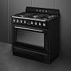 Варильний центр TR90GMBL 90 см чорний Smeg (VICTORIA), купити - фото №2 - small