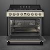 Варильний центр TR90GMP 90 см кремовий Smeg (VICTORIA), недорого - фото №3 - small