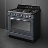 Варильний центр TR90GPGR 90 см сірий Smeg (VICTORIA), купити - фото №2 - small