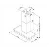 Витяжка пристінна KS110BLE 110 см чорний Smeg (UNIVERSAL), купить - фото №2 - small