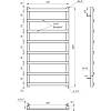 Рушникосушка Basis Light 800x530 Genesis AQUA, в Україні - фото №4 - small