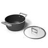 Каструля CSF2412BLM 24 см, з кришкою, керамічне покриття, чорний матовий Smeg (50'S RETRO STYLE), ціна від виробника - фото №10 - small