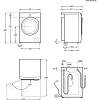 Пральна машина EW8F5492SQU 9кг, 1400, A, 60см, пара, інвертор, universaldose, білий Electrolux - small