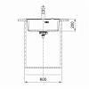 Мийка MRG 610-52 TL Фраграніт бежевий і подрібнювач харч. відходів SLIM 50 Franke (114.0763.937), купить - фото №2 - small