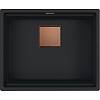 Мийка з сифоном граніт KNG 110-52 Copper Editionn чорний матовий (мпс) Franke (125.0755.504) - small