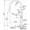 Змішувач Pescara J Pull Down (в/ш) PVD антрацит Franke (115.0741.696), цена - фото №6 - small