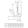 Петля Clip-On, 165°, трансформер, с доводчиком, никель, 3D Muller Profi Line, цена - фото №6 - small