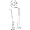Ніжка меблева HAIRPIN Leg 3ROD Big h71см біла, недорого - фото №3 - small