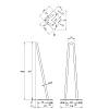 Ніжка меблева HAIRPIN Leg 2ROD Small h46см біла, купити - фото №2 - small