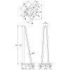 Ножка мебельная HAIRPIN Leg 2ROD Big h55см зеленая, купить - фото №2 - small