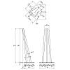 Ножка мебельная HAIRPIN Leg 3ROD Small h41см зеленая, купить - фото №2 - small