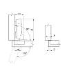 Петля Clip-on, 110°, Sensys 8675, полунакладная, без пруж., никель (9073663) Hettich, заказать - фото №7 - small
