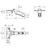 Петля Clip-on, 110°, Sensys 8675, полунакладная, без пруж., никель (9073663) Hettich, в Украине - фото №4 - small