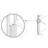 Профіль GOLA вертикальний компенсатор для духовки, L = 580 мм,алюміній браш,  Scilm, недорого - фото №3 - small