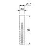 Анкер для газобетона, пенобетона D=8 L=60 цинк желтый, купить - фото №2 - small