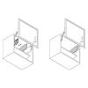 Комплект заглушек антрацит для FREE FOLD Hafele, недорого - фото №3 - small