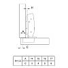 Петля Clip-on, 110°, Sensys 8645i, накладная, с доводч., черн. обсид. (9091738) Hettich, цена - фото №6 - small
