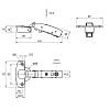Петля Clip-on, 110°, Sensys 8645i, накладная, с доводч., черн. обсид. (9091738) Hettich, в Украине - фото №4 - small