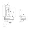 Петля Clip-on, 110°, Sensys 8645i, полунакладная, с доводч., черн. обсид. (9091739) Hettich, заказать - фото №7 - small