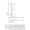 Петля Clip-on, 110°, Sensys 8645i, полунакладная, с доводч., черн. обсид. (9091739) Hettich, цена - фото №6 - small