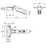 Завіса  Clip-on, 95°,Sensys 8639і, накладна, з дотягом, , чорний обсидіан(9091746) Hettich, недорого - фото №3 - small