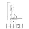 Петля Clip-on, 110°, Sensys 8646i, внутр., для тонк. фас. 10-19мм, с довод., никель(9094296) Hettich, цена - фото №6 - small