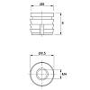 Муфта М4 L=8 D=8, забивна, пластик, нерозтискна, №30 (79529) Hettich, в Україні - фото №4 - small