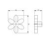 Ручка Ferro Fiori by Poliplast PL 11009.01 желтый, недорого - фото №3 - small