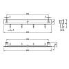 Релінг кухонний Cosma PIANO 2.0 L = 600mm, чорний, недорого - фото №3 - small