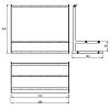 Полка для специй Cosma PIANO 2.0 L=280 mm, черный, недорого - фото №3 - small