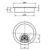 Заглушка для проводов Ø 60 mm, метал, белый Siso DK, в Украине - фото №4 - small