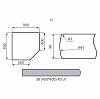 Угол Luxeform S495/R3-1 U Барокко 900х900х38мм, купить - фото №2 - small