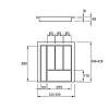 Организация для столовых приборов классическая 450 W=390 L=428 (LK.390.428) Натуральный, купить - фото №2 - small