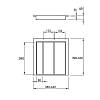 Организация для столовых приборов 500 под 2 вкладки W=440 L=428 (LKB.440.428) Натуральный, купить - фото №2 - small