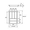 Организация для столовых приборов 400 W=340 L=478 (LK1.340.478) Натуральный, купить - фото №2 - small