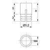 Муфта М4 L=8 D=5, забивна, латунь, розтискна, (BU07) Permo, в Україні - фото №4 - small