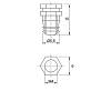 Муфта М4 L=10 D=5,5, забивная, с нейлоновым шариком, латунь, разжимаемая, (BU57) Permo, недорого - фото №3 - small
