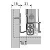 Quadro V6.Push to open Silent L=300 повн. вис. EB 10,5 Atira, ліва+права (9243694) Hettich, купити - фото №2 - small