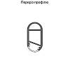 Труба овальна з пазом для LED-стрічки і лінзою 30х15, L = 2м, алюміній, срібло, в Україні - фото №4 - small
